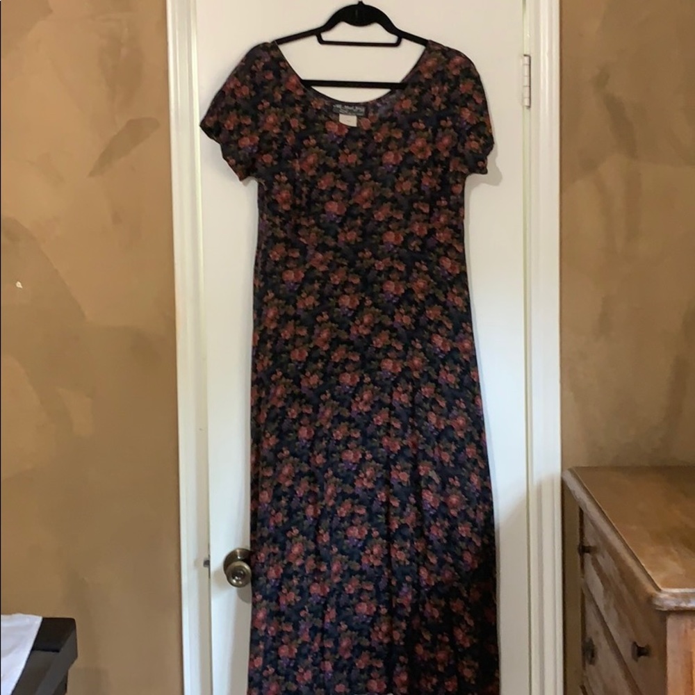 Vintage cotton floral maxi
